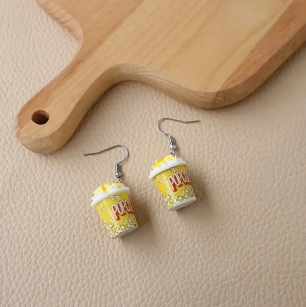 Pierced Popcorn Earrings - Picture 3 of 9